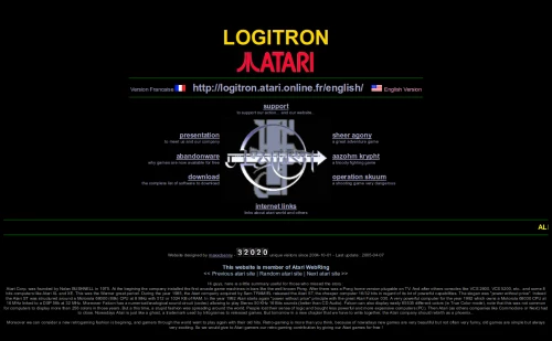 Screenshot of website Logitron