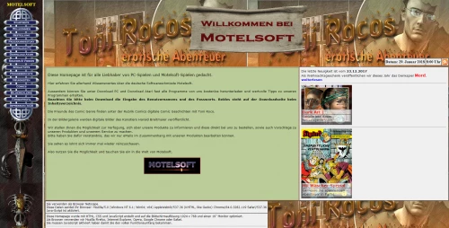 Screenshot of website Motelsoft