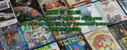 Screenshot of website Atari ST sales