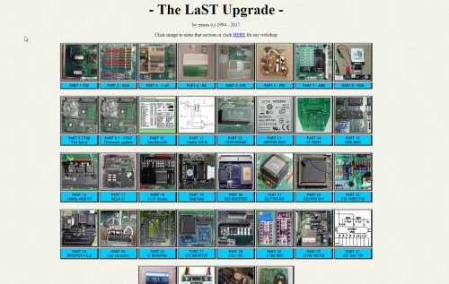 Screenshot of website The LaST upgrade