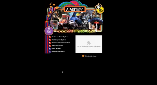 Screenshot of website Atari History Museum