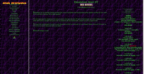 Screenshot of website MR NOURS