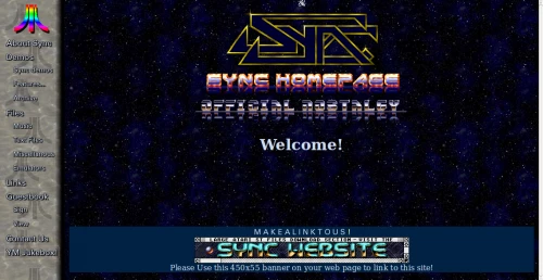 Screenshot of the website SYNC