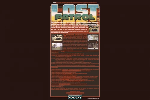 Screenshot of website The Lost Patrol